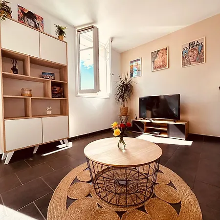 La Madrague, Vue Mer, Centre Historique דירה